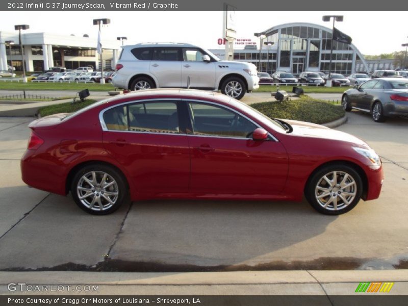 Vibrant Red / Graphite 2012 Infiniti G 37 Journey Sedan