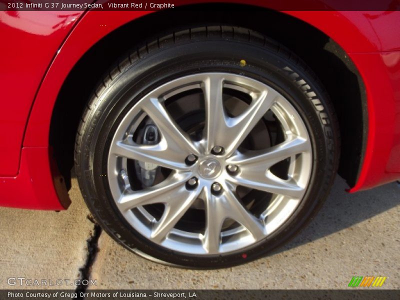 Vibrant Red / Graphite 2012 Infiniti G 37 Journey Sedan