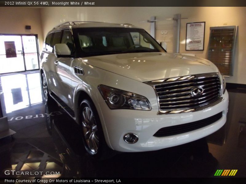 Moonlight White / Wheat 2012 Infiniti QX 56 4WD