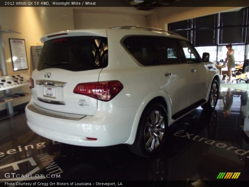 Moonlight White / Wheat 2012 Infiniti QX 56 4WD