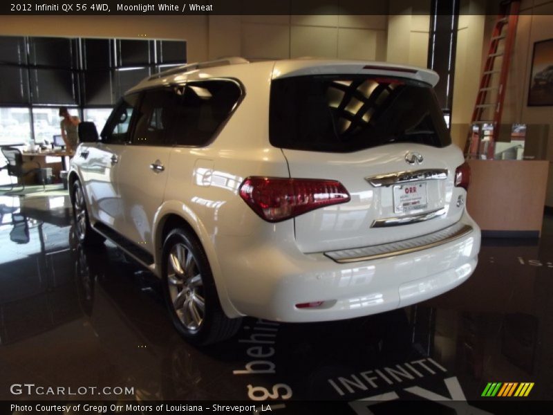 Moonlight White / Wheat 2012 Infiniti QX 56 4WD