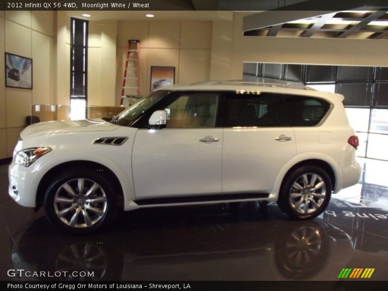 Moonlight White / Wheat 2012 Infiniti QX 56 4WD