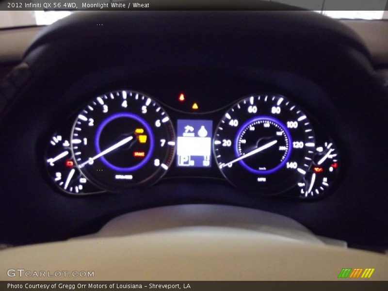 Moonlight White / Wheat 2012 Infiniti QX 56 4WD