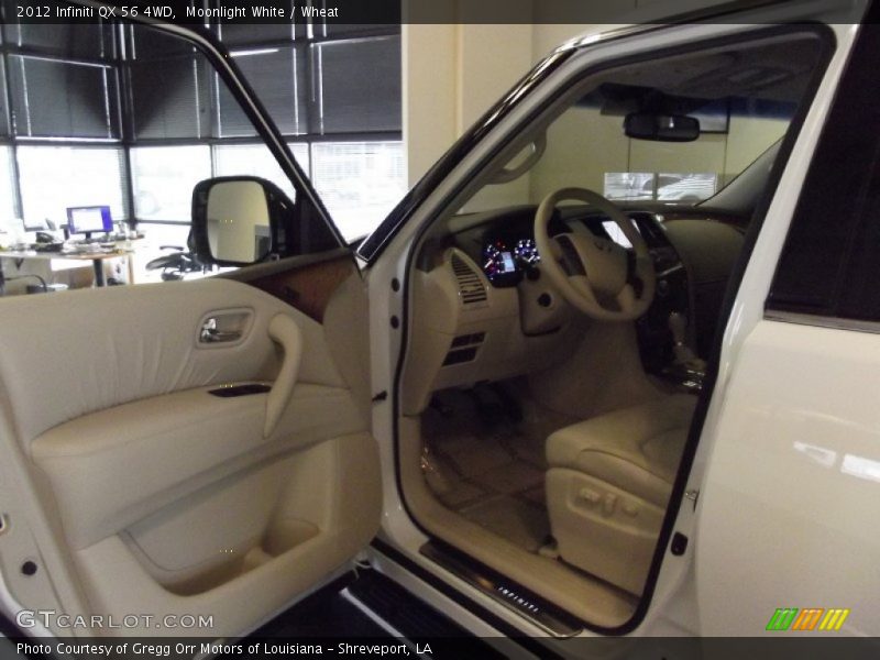 Moonlight White / Wheat 2012 Infiniti QX 56 4WD