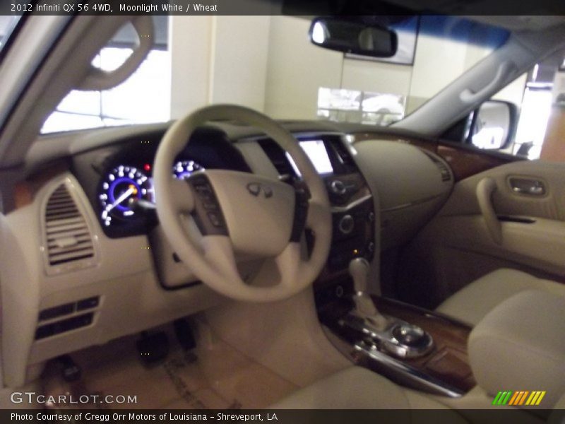 Moonlight White / Wheat 2012 Infiniti QX 56 4WD