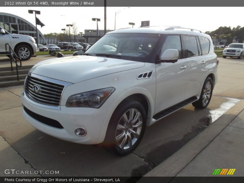 Moonlight White / Wheat 2012 Infiniti QX 56 4WD