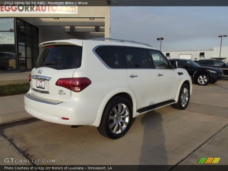 Moonlight White / Wheat 2012 Infiniti QX 56 4WD