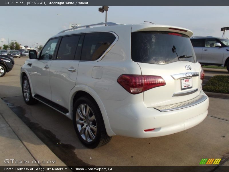 Moonlight White / Wheat 2012 Infiniti QX 56 4WD