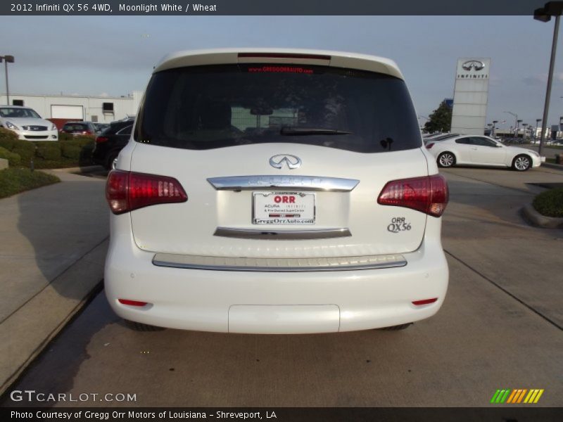 Moonlight White / Wheat 2012 Infiniti QX 56 4WD