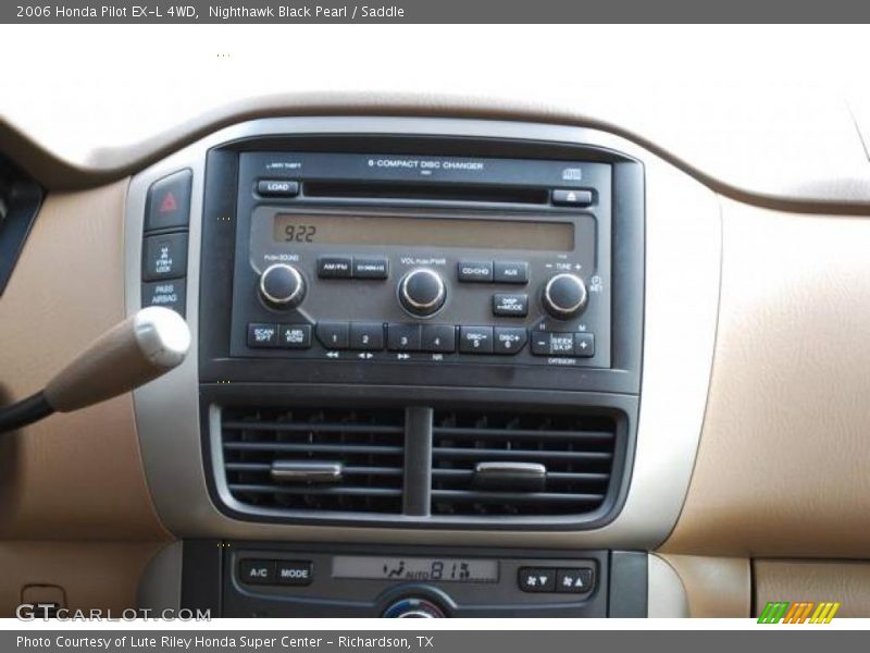 Nighthawk Black Pearl / Saddle 2006 Honda Pilot EX-L 4WD