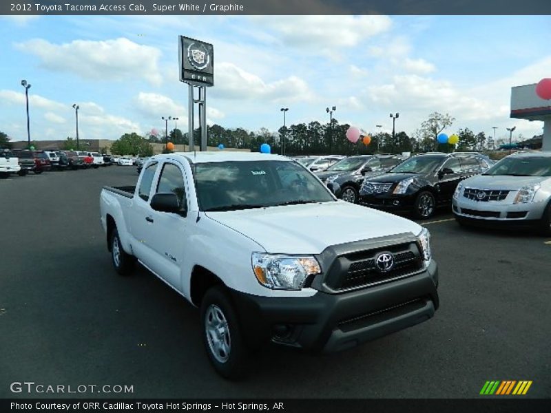 Super White / Graphite 2012 Toyota Tacoma Access Cab