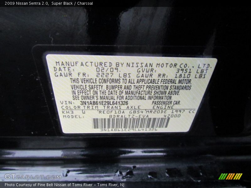 KH3 - 2009 Nissan Sentra 2.0