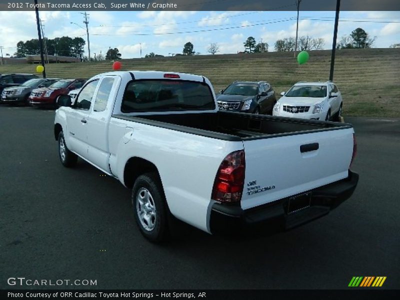 Super White / Graphite 2012 Toyota Tacoma Access Cab