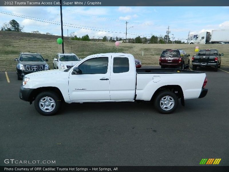 Super White / Graphite 2012 Toyota Tacoma Access Cab