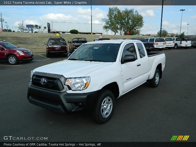 Super White / Graphite 2012 Toyota Tacoma Access Cab
