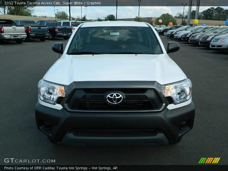 Super White / Graphite 2012 Toyota Tacoma Access Cab