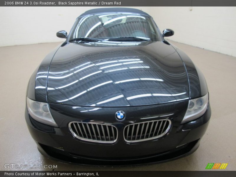 Black Sapphire Metallic / Dream Red 2006 BMW Z4 3.0si Roadster