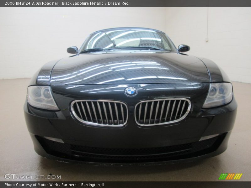 Black Sapphire Metallic / Dream Red 2006 BMW Z4 3.0si Roadster