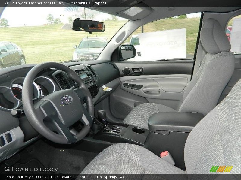 Super White / Graphite 2012 Toyota Tacoma Access Cab