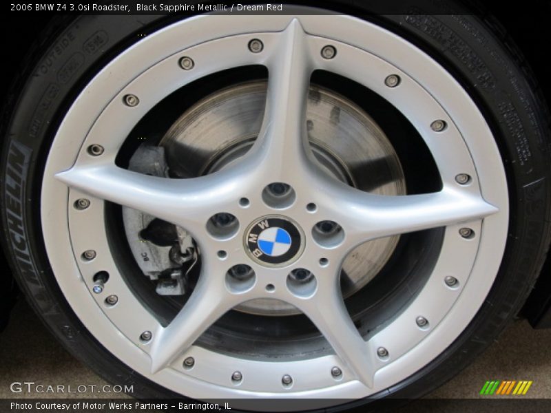 Black Sapphire Metallic / Dream Red 2006 BMW Z4 3.0si Roadster