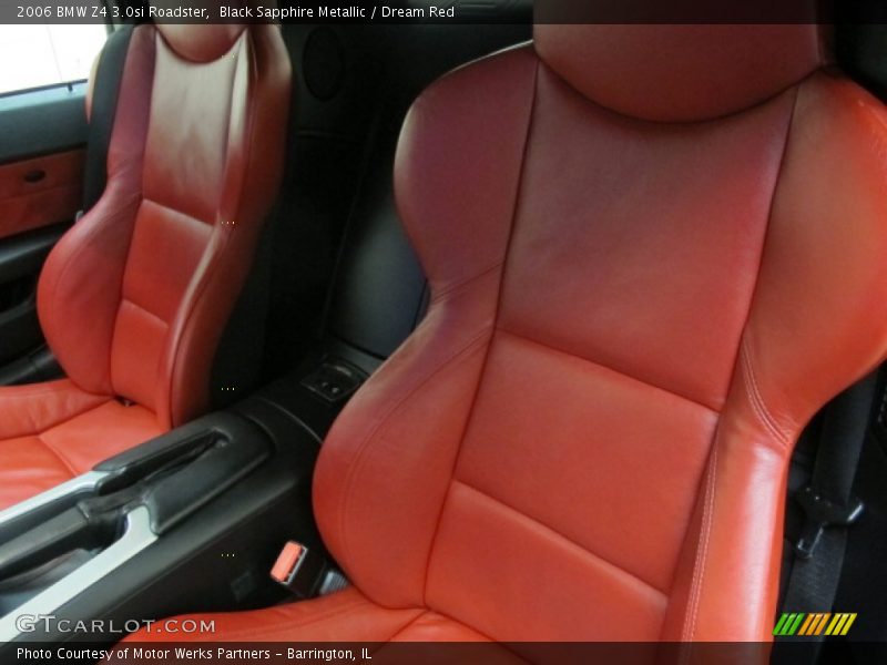 Black Sapphire Metallic / Dream Red 2006 BMW Z4 3.0si Roadster