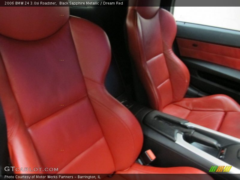 Black Sapphire Metallic / Dream Red 2006 BMW Z4 3.0si Roadster