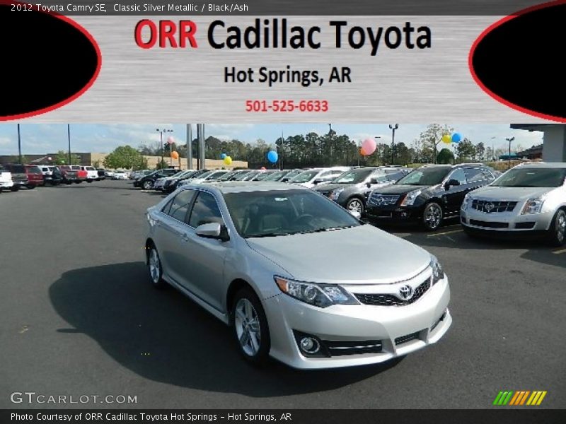 Classic Silver Metallic / Black/Ash 2012 Toyota Camry SE