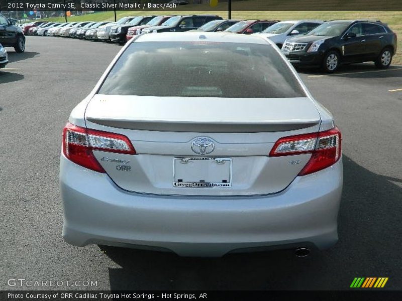 Classic Silver Metallic / Black/Ash 2012 Toyota Camry SE
