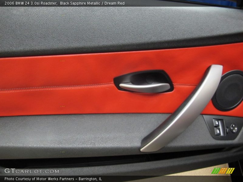 Black Sapphire Metallic / Dream Red 2006 BMW Z4 3.0si Roadster