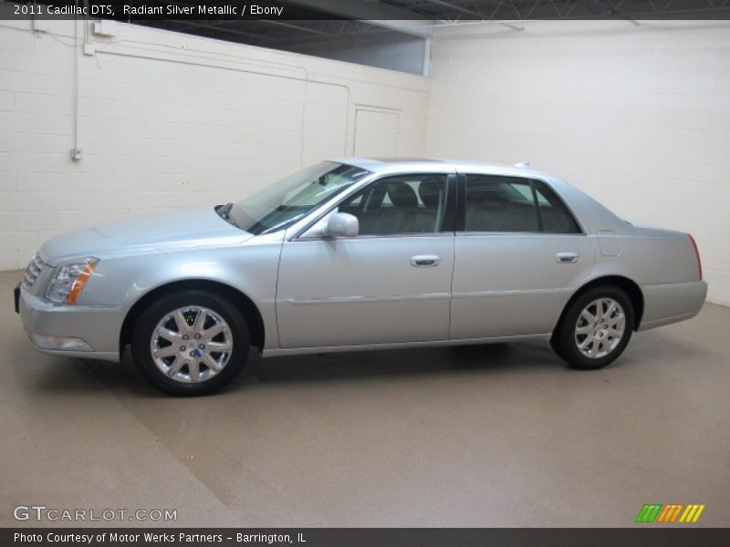Radiant Silver Metallic / Ebony 2011 Cadillac DTS