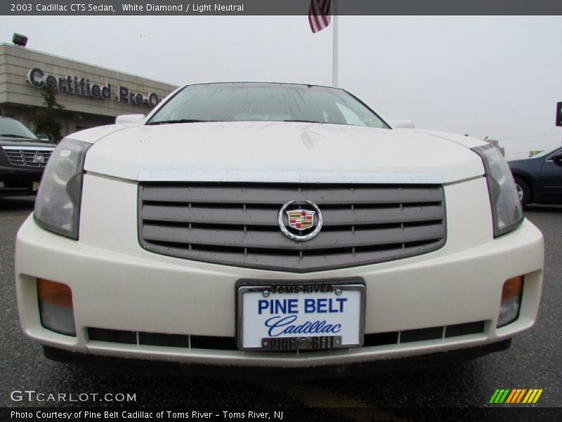 White Diamond / Light Neutral 2003 Cadillac CTS Sedan