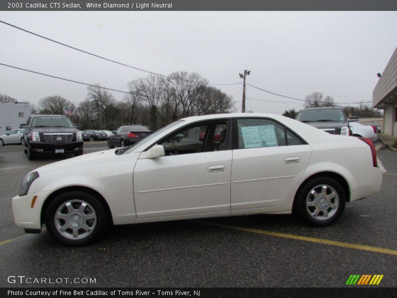 White Diamond / Light Neutral 2003 Cadillac CTS Sedan