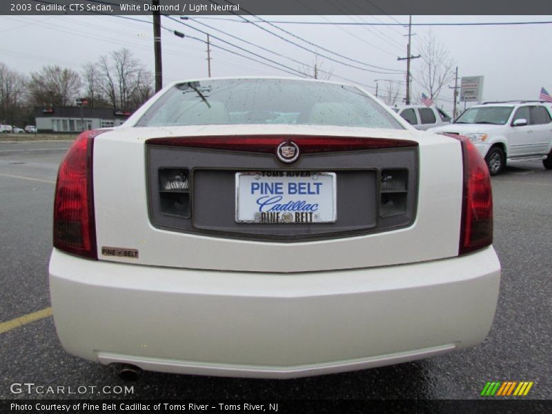 White Diamond / Light Neutral 2003 Cadillac CTS Sedan