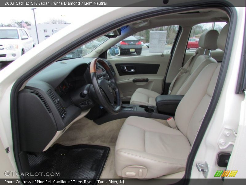 White Diamond / Light Neutral 2003 Cadillac CTS Sedan