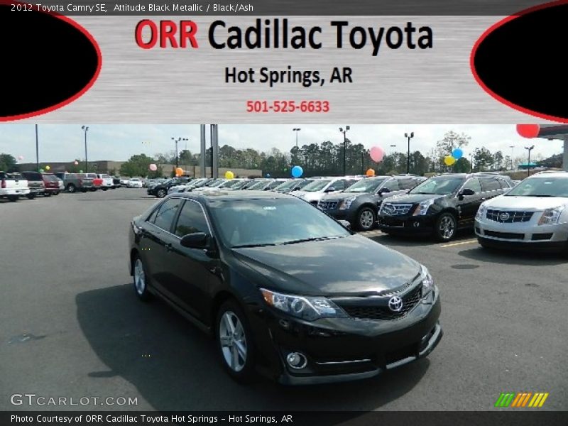 Attitude Black Metallic / Black/Ash 2012 Toyota Camry SE