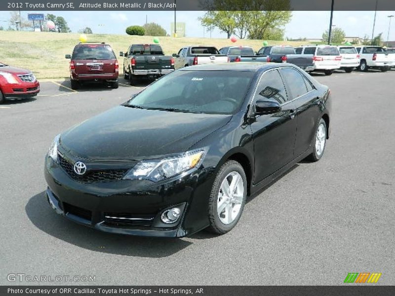 Attitude Black Metallic / Black/Ash 2012 Toyota Camry SE
