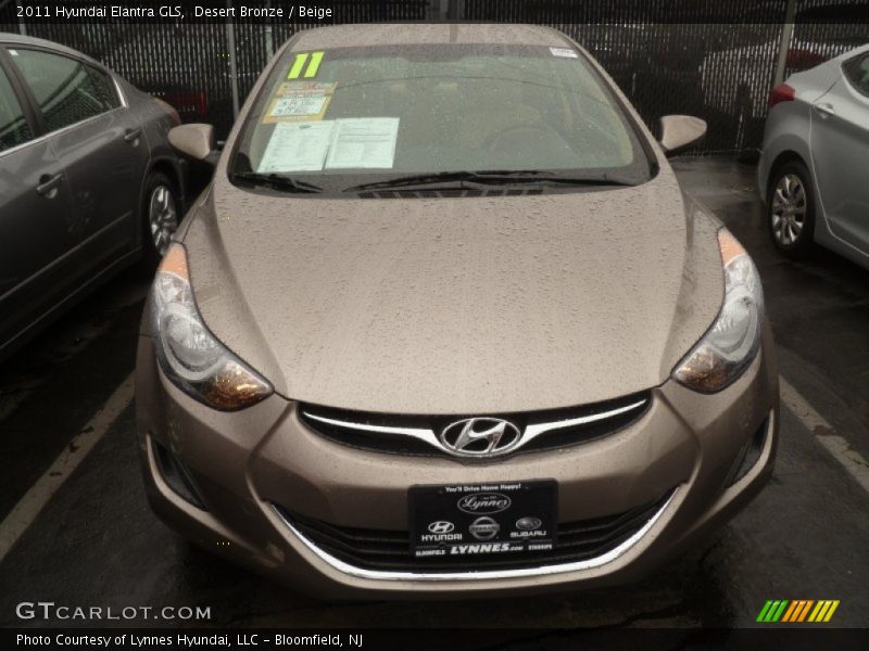 Desert Bronze / Beige 2011 Hyundai Elantra GLS