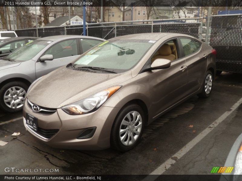 Desert Bronze / Beige 2011 Hyundai Elantra GLS