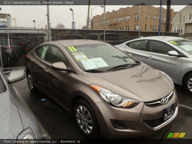 Desert Bronze / Beige 2011 Hyundai Elantra GLS