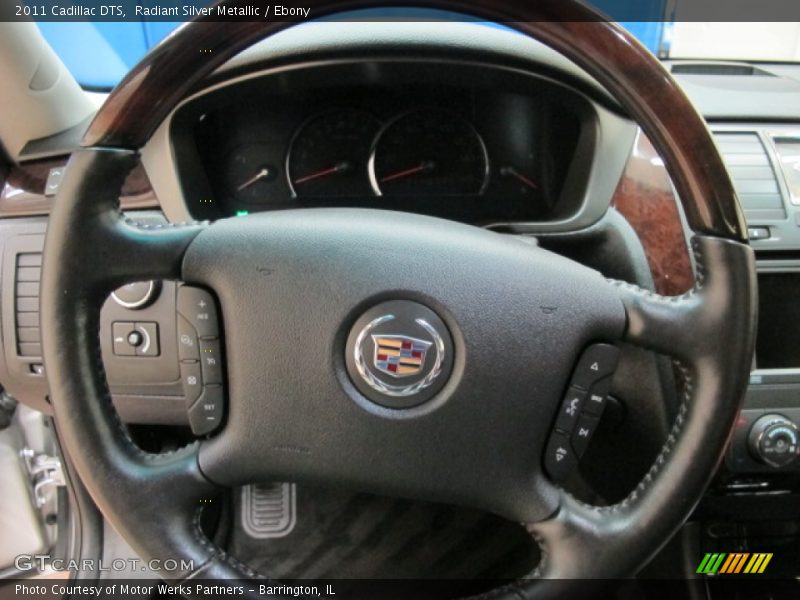 Radiant Silver Metallic / Ebony 2011 Cadillac DTS