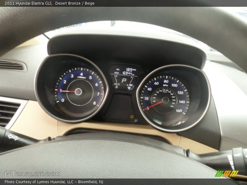 Desert Bronze / Beige 2011 Hyundai Elantra GLS
