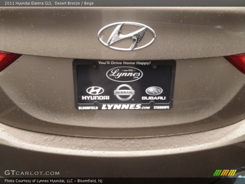 Desert Bronze / Beige 2011 Hyundai Elantra GLS
