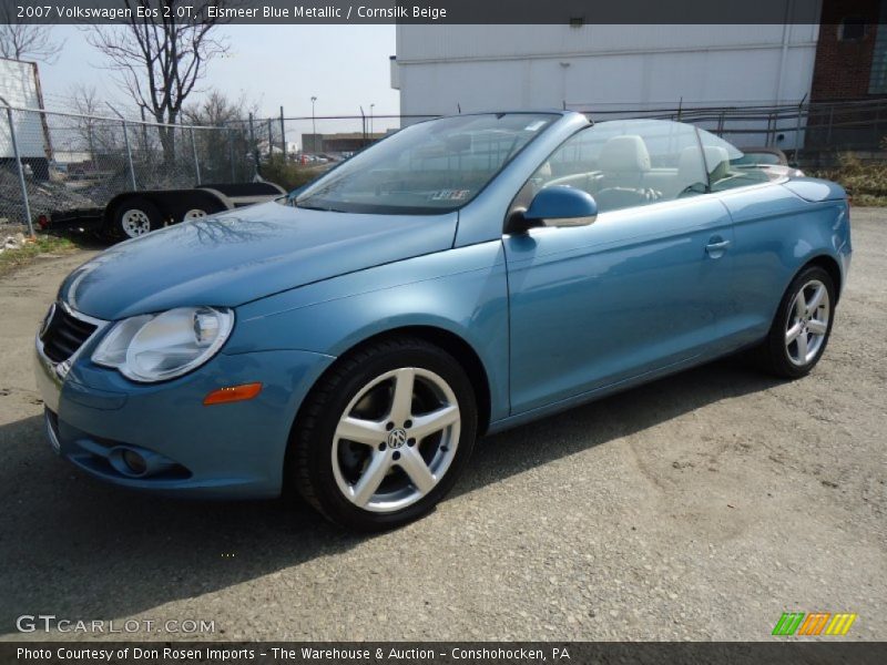 Eismeer Blue Metallic / Cornsilk Beige 2007 Volkswagen Eos 2.0T