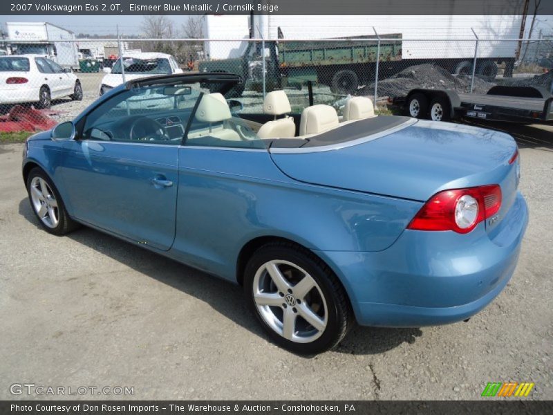 Eismeer Blue Metallic / Cornsilk Beige 2007 Volkswagen Eos 2.0T