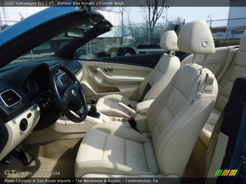 Eismeer Blue Metallic / Cornsilk Beige 2007 Volkswagen Eos 2.0T