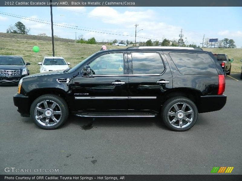Black Ice Metallic / Cashmere/Cocoa 2012 Cadillac Escalade Luxury AWD