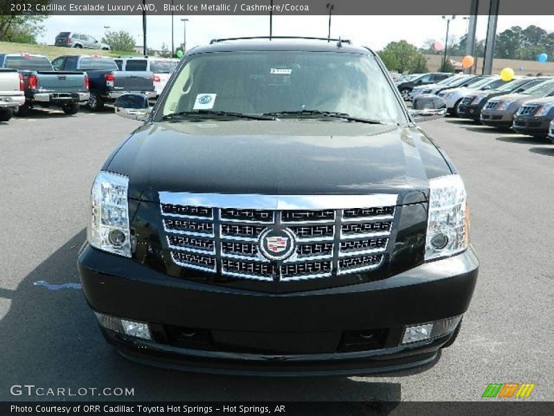 Black Ice Metallic / Cashmere/Cocoa 2012 Cadillac Escalade Luxury AWD