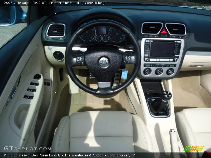 Eismeer Blue Metallic / Cornsilk Beige 2007 Volkswagen Eos 2.0T