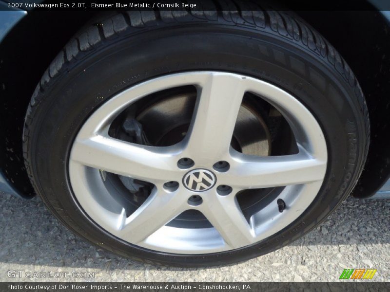 Eismeer Blue Metallic / Cornsilk Beige 2007 Volkswagen Eos 2.0T