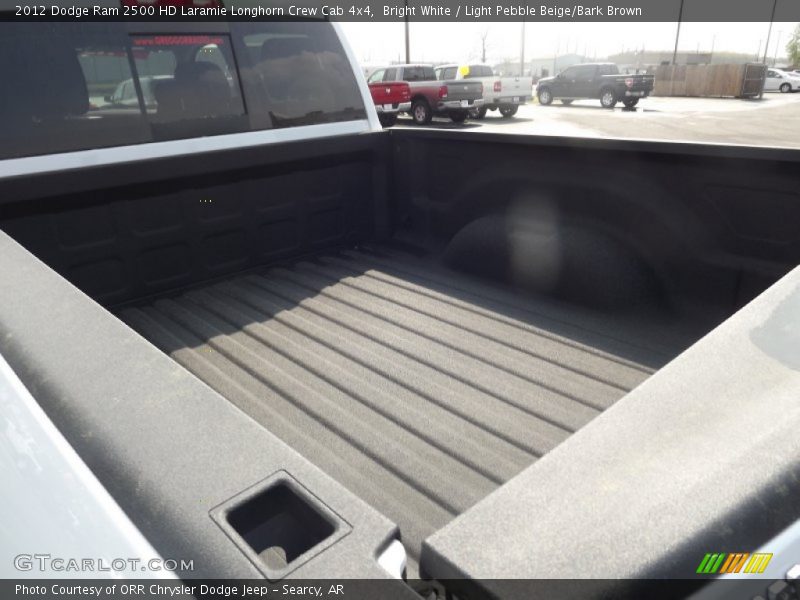 Bright White / Light Pebble Beige/Bark Brown 2012 Dodge Ram 2500 HD Laramie Longhorn Crew Cab 4x4
